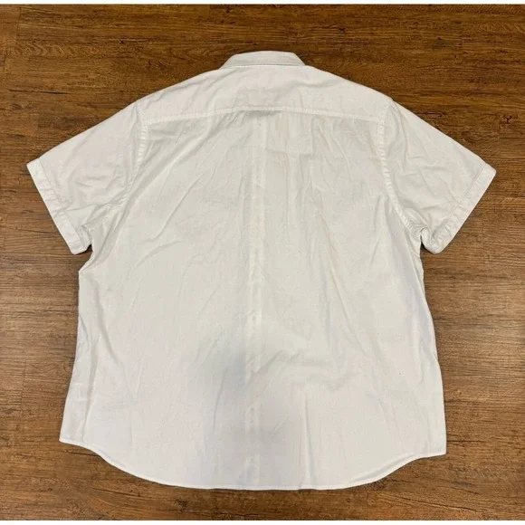 Robert Graham White Classic Fit Geometric Short Sleeve Button Up Shirt Men's 3XL - Picture 3 of 7